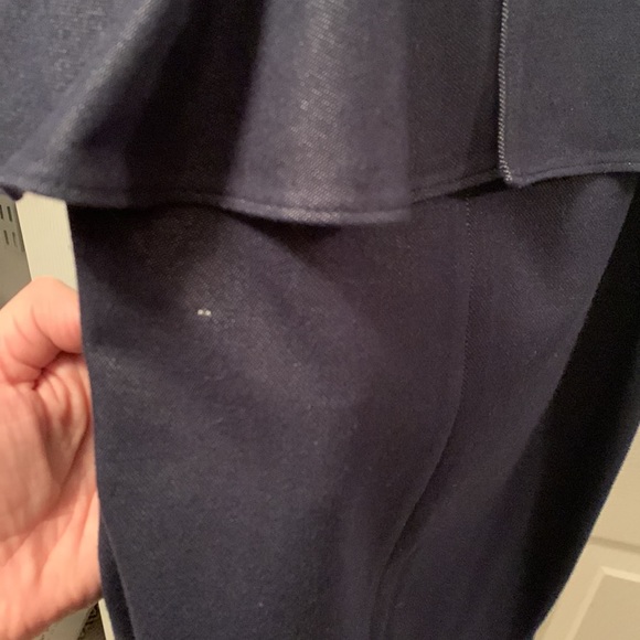 Aqua Indigo / Navy Peplum Denim Dress, M - Picture 4 of 8